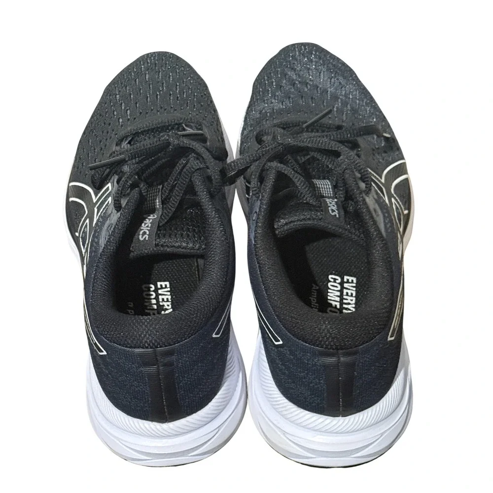 Asics Gel-Excite 7 Men Running Shoes Black White Sneakers 1011A657 Size 7.5 Wide